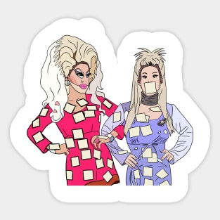 Trixie and Katya Pop Art Sticker